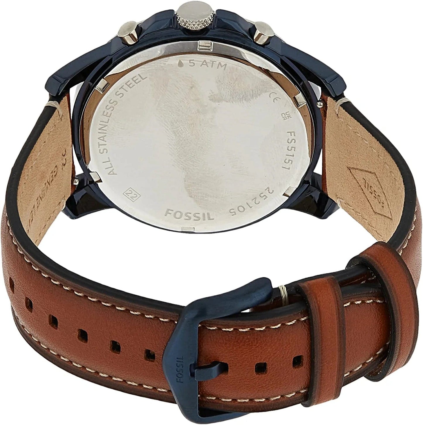 Fossil Men'S Grant Stainless Steel Quartz Chronograph Watch