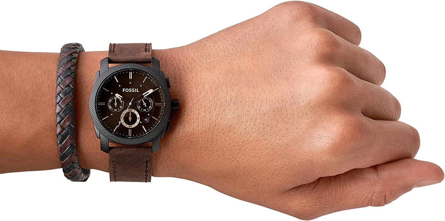 Fossil Men'S Machine Stainless Steel Case Quartz Chronograph Watch