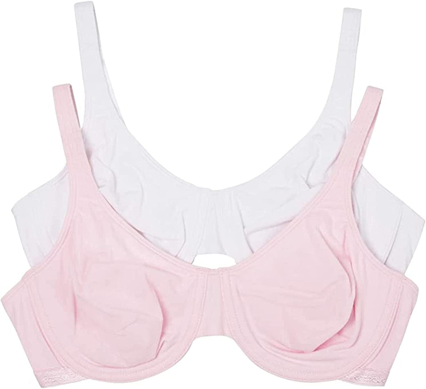 Fruit of the Loom Women'S Cotton Stretch Extreme Comfort Bra Bittersweet Pink/White / 38D