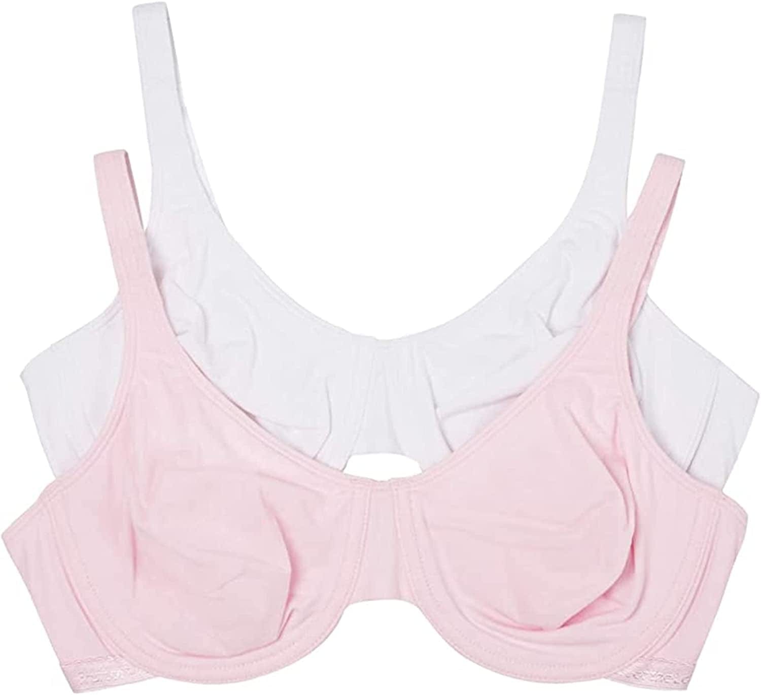 Fruit of the Loom Women'S Cotton Stretch Extreme Comfort Bra Bittersweet Pink/White / 38D
