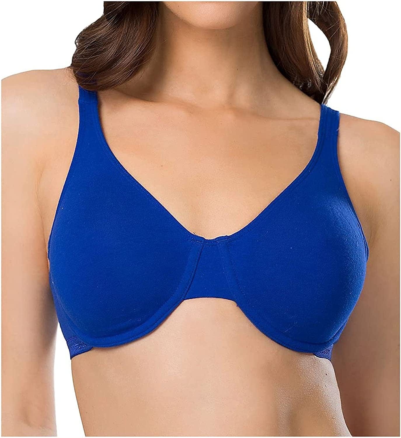 Fruit of the Loom Women'S Stretch Cotton Extreme Comfort Underwire Bra Pleasing Blue / (36) B