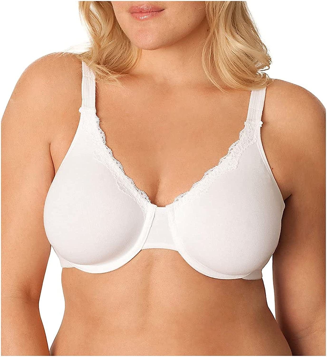 Fruit of the Loom Womens Seamless White W/ White Lace / (40) DD