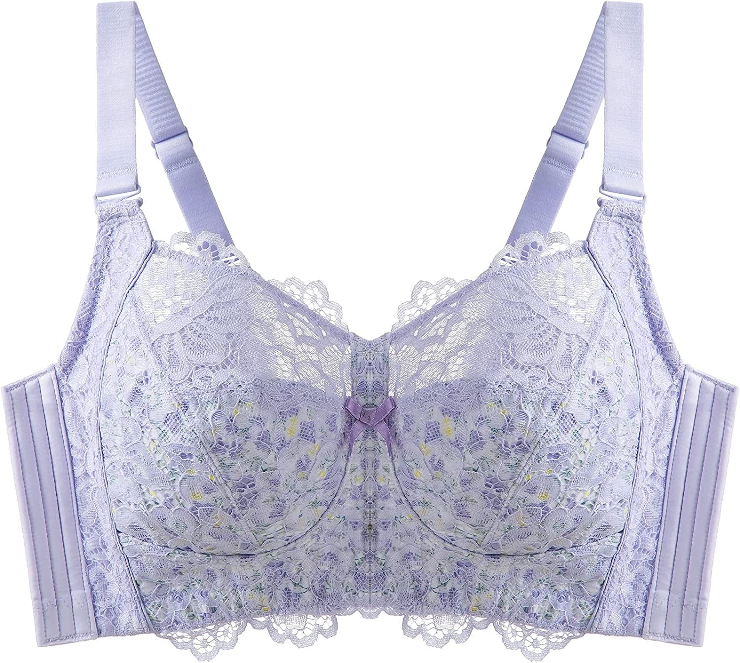 Full Coverage Wireless Bras for Women Unpadded Minimizer Unlined Lace Bra