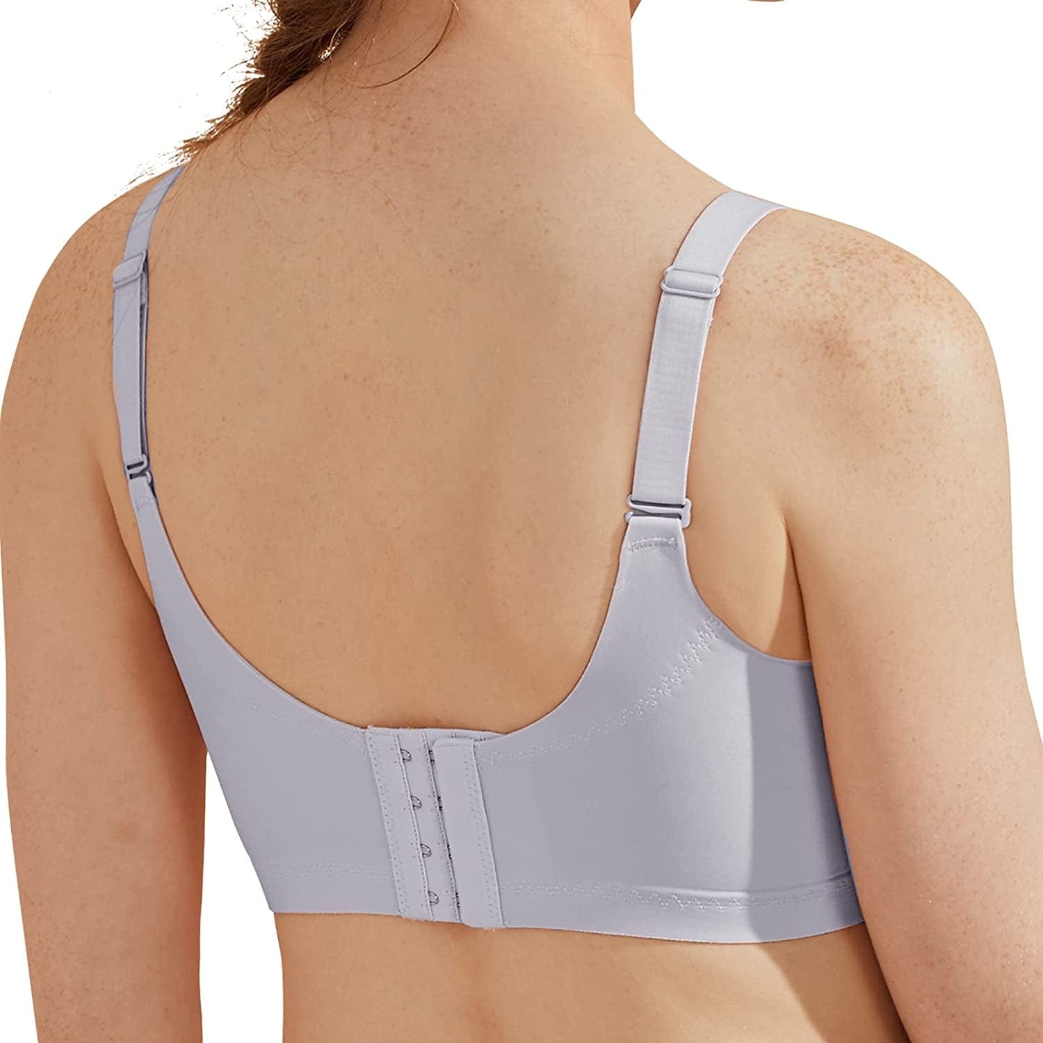 Full Coverage Wireless Bras for Women Unpadded Minimizer Unlined Lace Bra