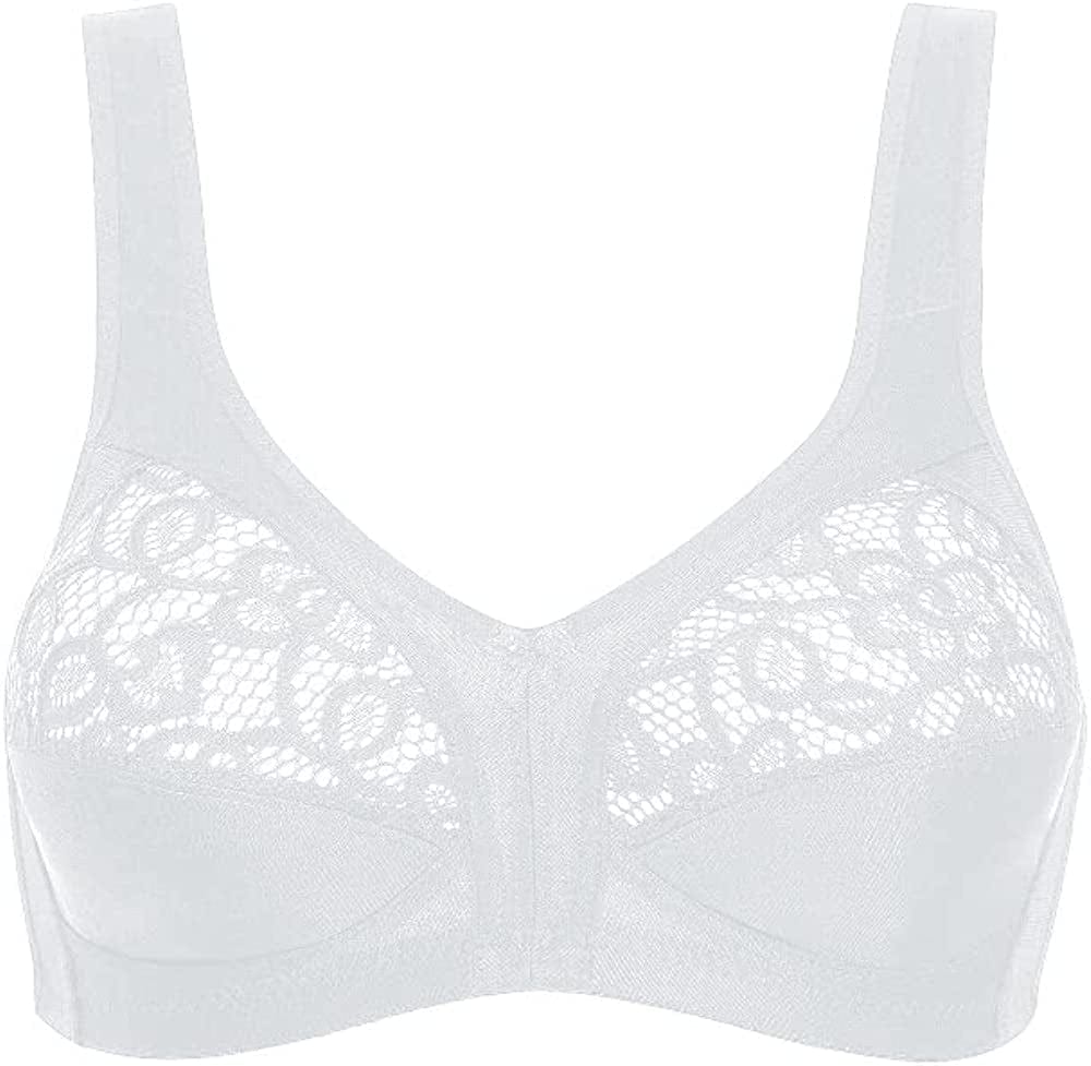 Full Cup Side Support Bra White US 46D