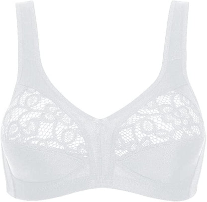 Full Cup Side Support Bra White US 46D