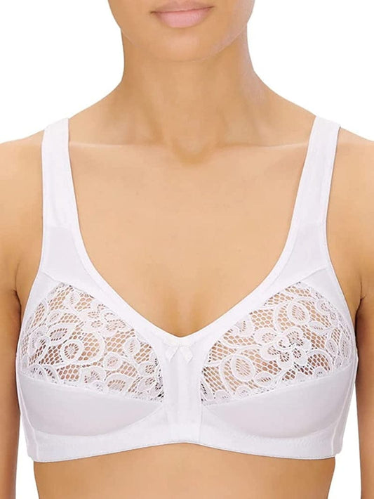 Full Cup Side Support Bra White US 46D