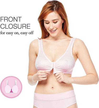 Full-Freedom Comfort Front Closure Bra for Women, Wireless