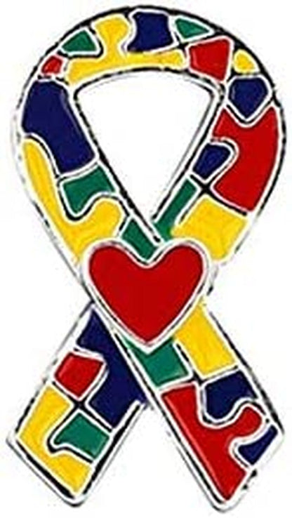 Fundraising for a Cause | Autism Puzzle Piece Pin – Awareness or Fundraising Pin for Autism & Asperger’S Spectrum Disorder (1 Pin - Retail) Autism Ribbon Heart Pin