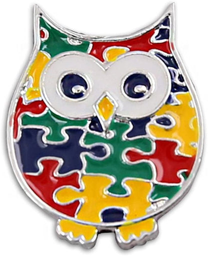 Fundraising for a Cause | Autism Puzzle Piece Pin – Awareness or Fundraising Pin for Autism & Asperger’S Spectrum Disorder (1 Pin - Retail) Autism Puzzle Piece Owl Pin