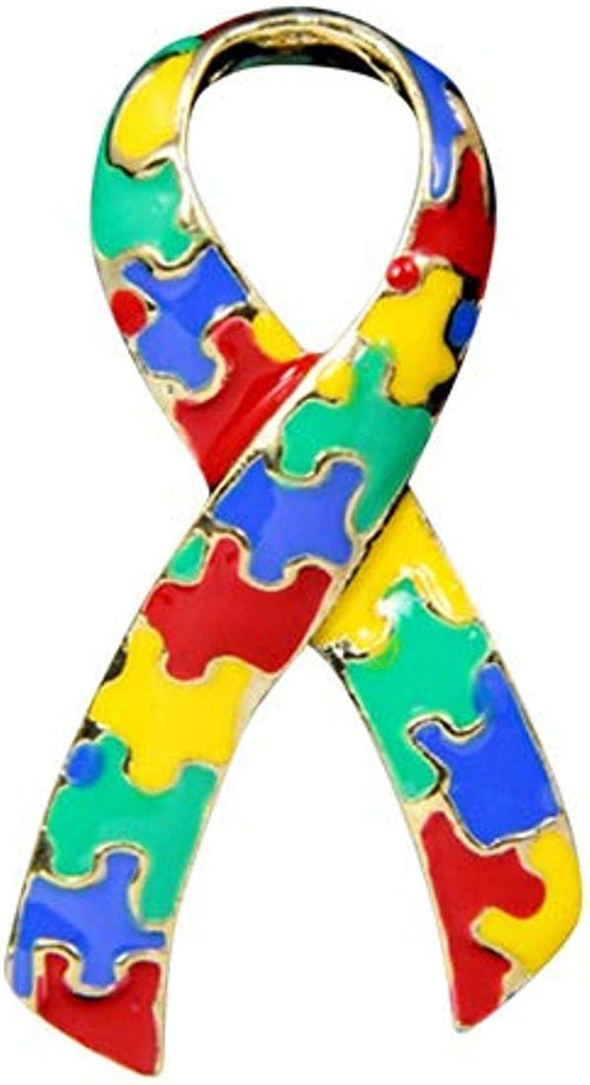 Fundraising for a Cause | Autism Puzzle Piece Pin – Awareness or Fundraising Pin for Autism & Asperger’S Spectrum Disorder (1 Pin - Retail) Autism Puzzle Piece Ribbon Pin