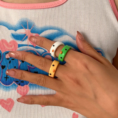 Funny Animal Finger Rings Resin Cute Frog Chick Knuckle Ring Personality Aesthetic Stackable Tail Ring Thumb Band for Women Men(Chick,Orange) (AMX3M07IQMUS)