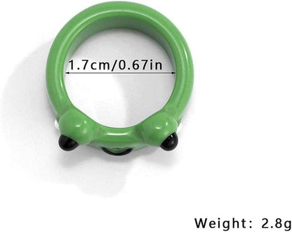 Funny Animal Finger Rings Resin Cute Frog Chick Knuckle Ring Personality Aesthetic Stackable Tail Ring Thumb Band for Women Men(Chick,Orange) (AMX3M07IQMUS)