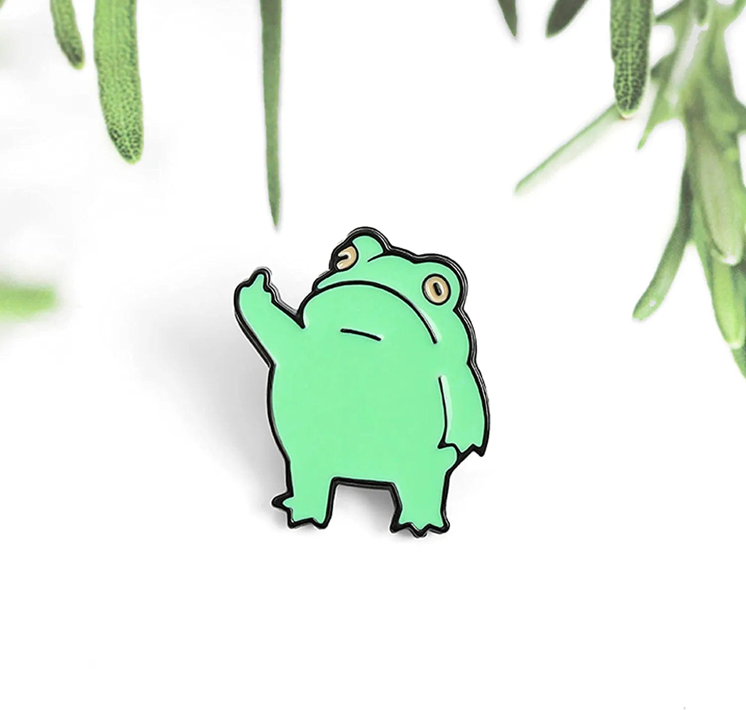 Funny Frog Enamel Brooch Pin Backpack Clothes Lapel UOCUTN Animal Jewelry