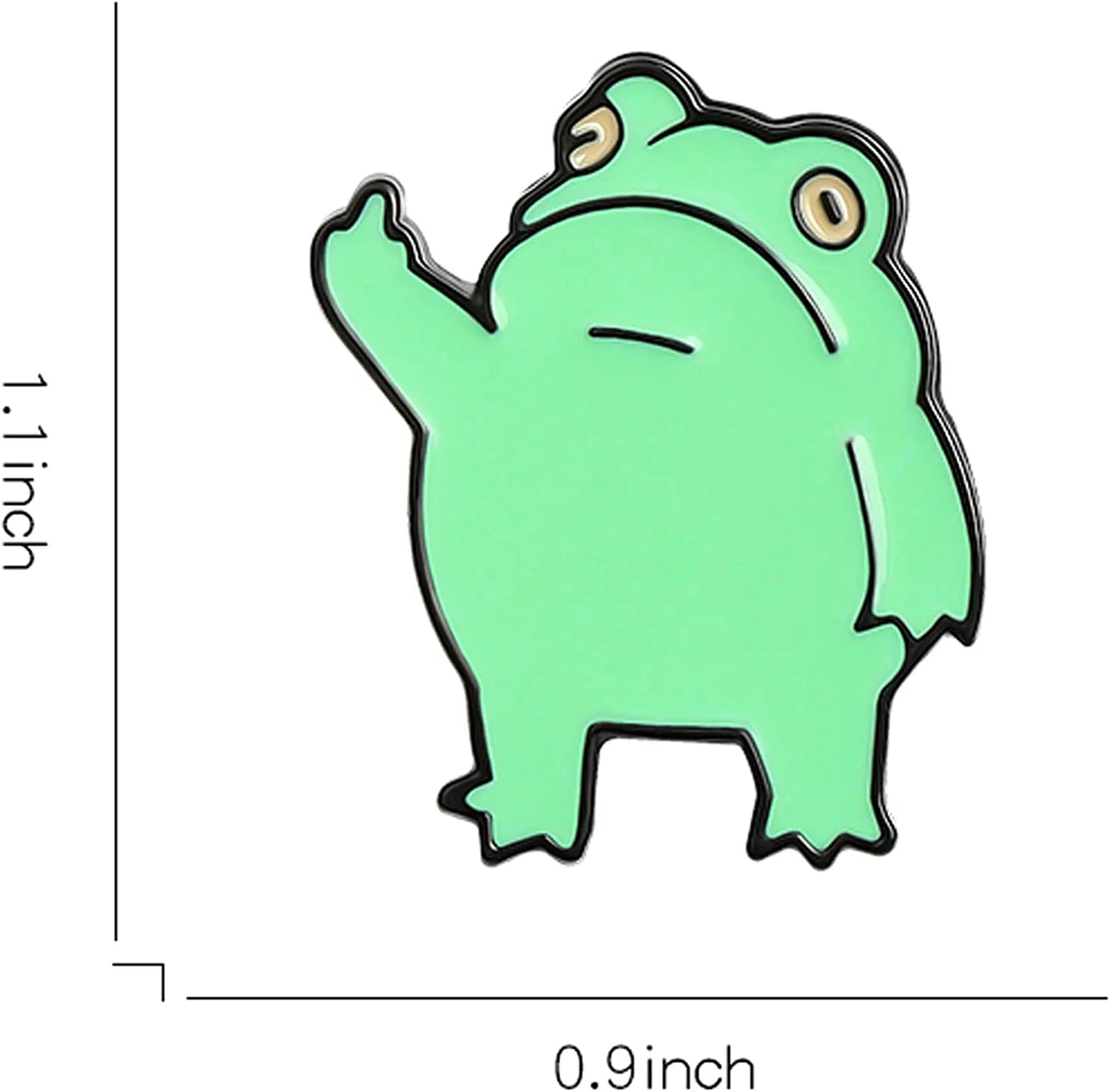 Funny Frog Enamel Brooch Pin Backpack Clothes Lapel UOCUTN Animal Jewelry