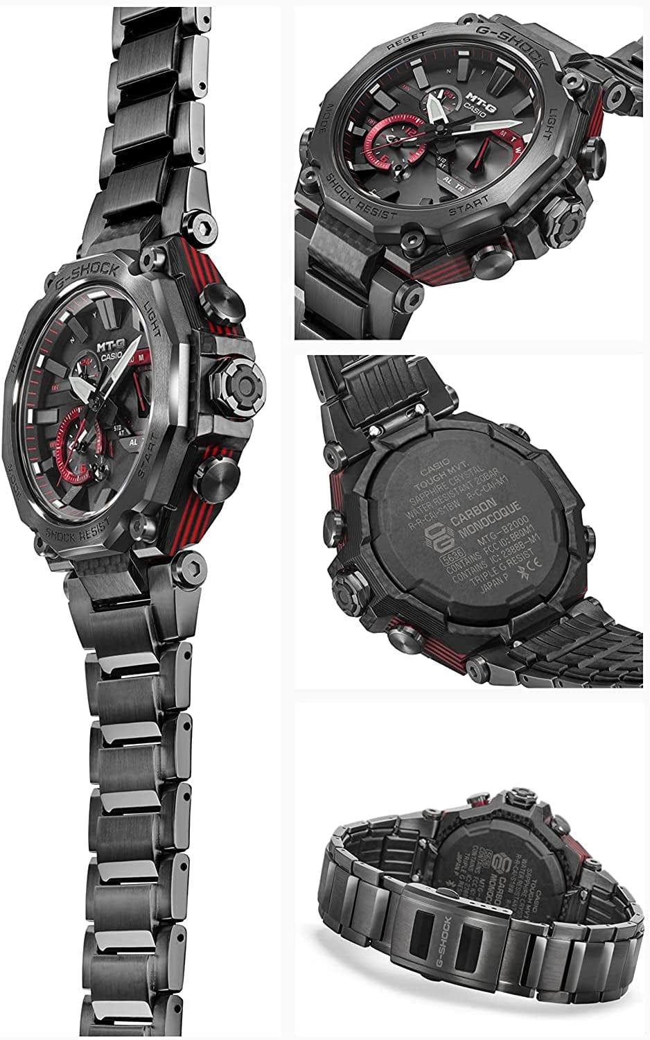 G-Shock MTG-B2000YBD-1AJF [Dual CORE Guard MT-G Carbon Bezel] Watch Shipped from Japan