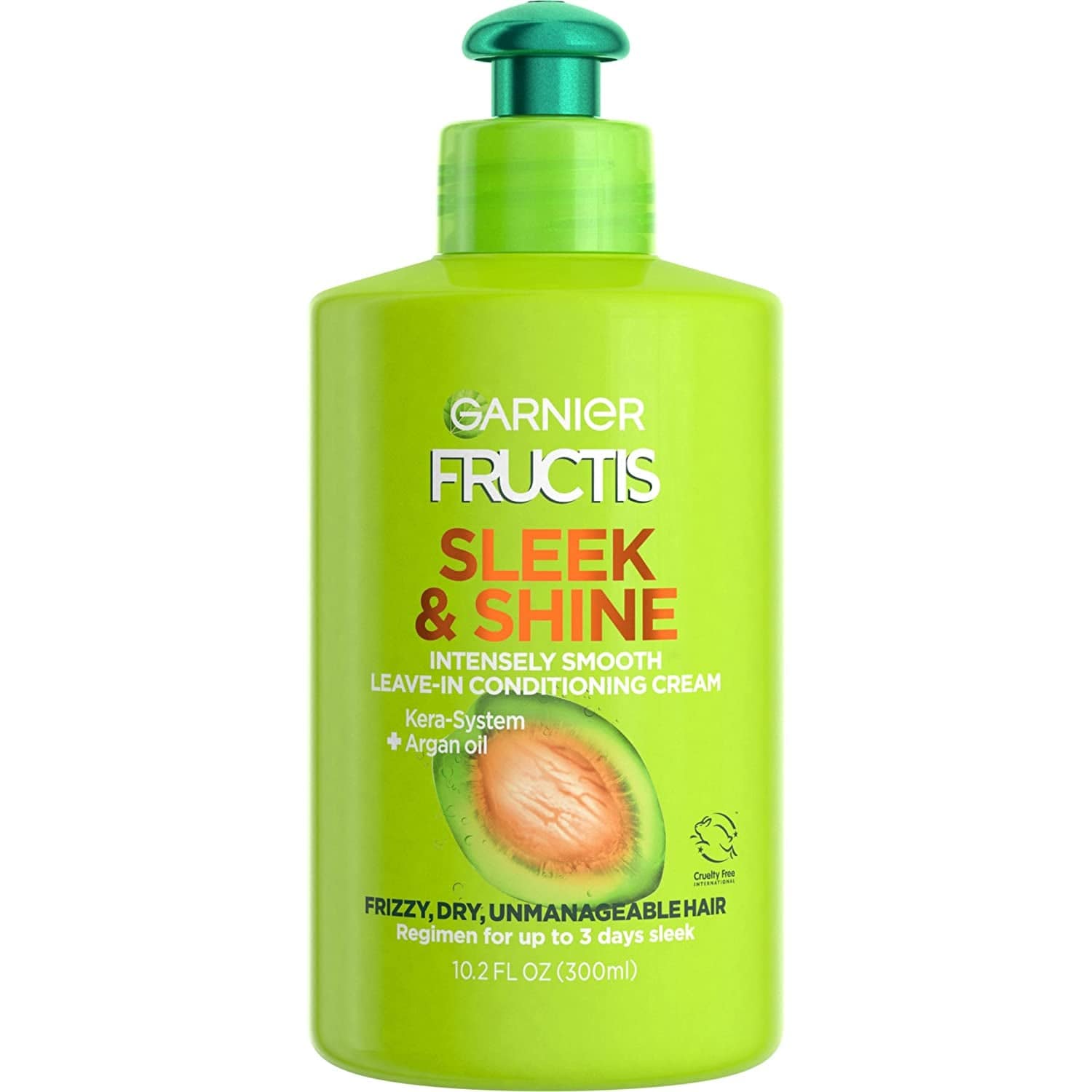 Garnier Fructis Sleek and Shine Intensely Smooth Leave-In Conditioning Cream, 10.2 Fluid Ounce Health & Beauty > Personal Care > Hair Care Garnier 5.1 Fl Oz (Pack of 1)  