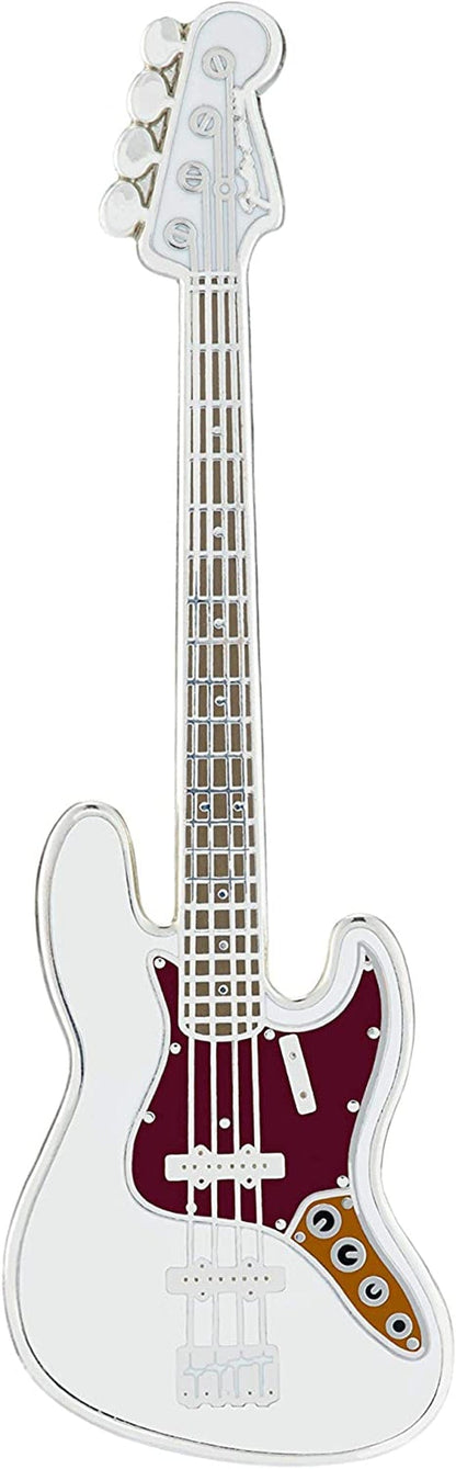 Geepins Enamel Guitar Pin | Stunning Miniature Precision Brooch | 52 Mm Length | Wear on Shirt, Jacket, Lapel, Hat, or Tie | Presented in Beautiful Guitar Case Box | Perfect Gift Jazz Bass