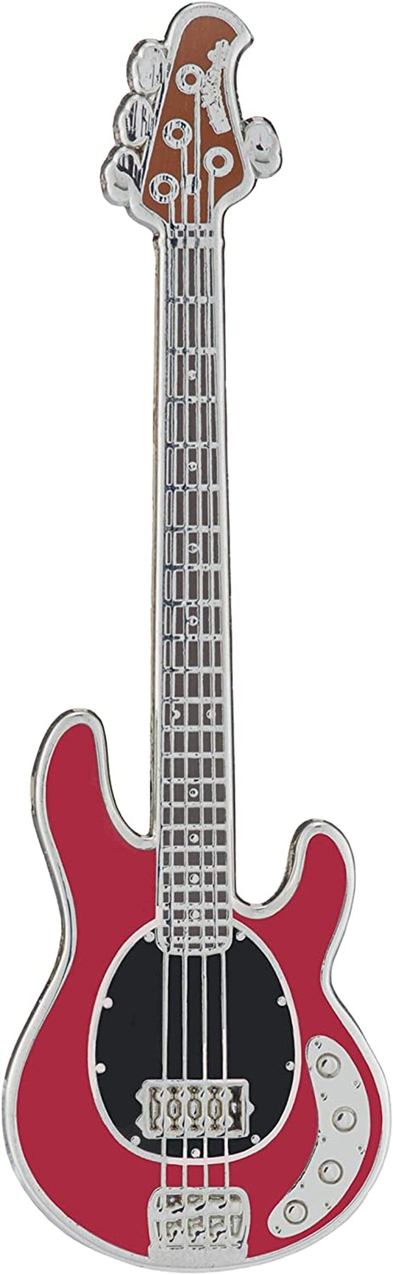 Geepins Enamel Guitar Pin | Stunning Miniature Precision Brooch | 52 Mm Length | Wear on Shirt, Jacket, Lapel, Hat, or Tie | Presented in Beautiful Guitar Case Box | Perfect Gift StingRay Bass