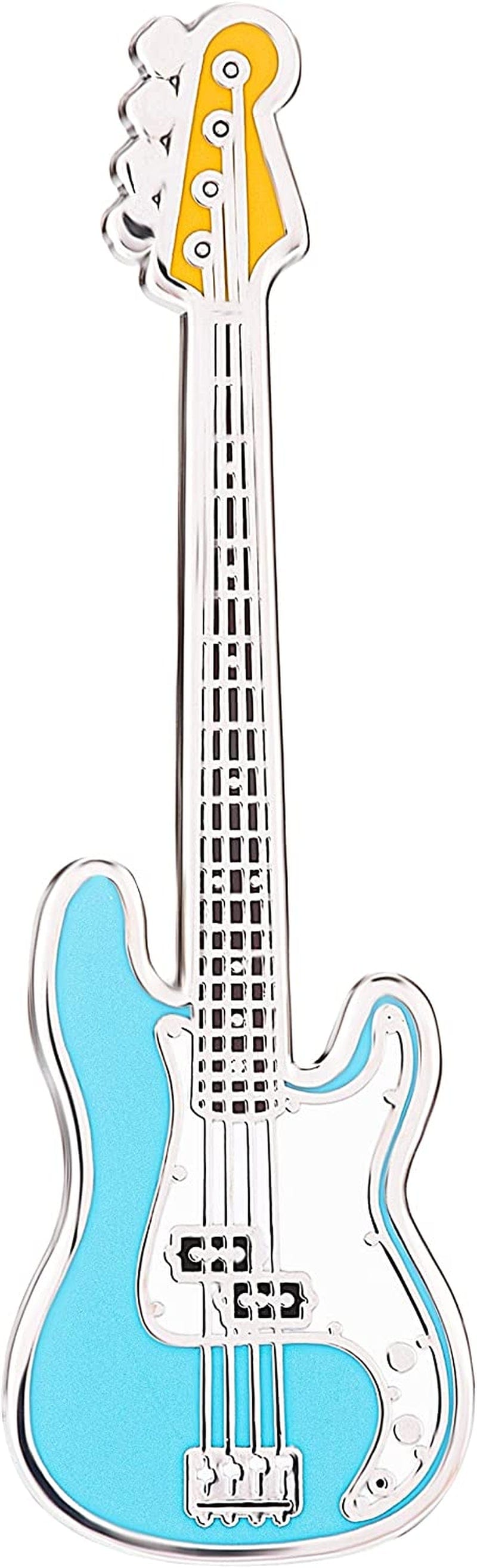 Geepins Enamel Guitar Pin | Stunning Miniature Precision Brooch | 52 Mm Length | Wear on Shirt, Jacket, Lapel, Hat, or Tie | Presented in Beautiful Guitar Case Box | Perfect Gift Precision