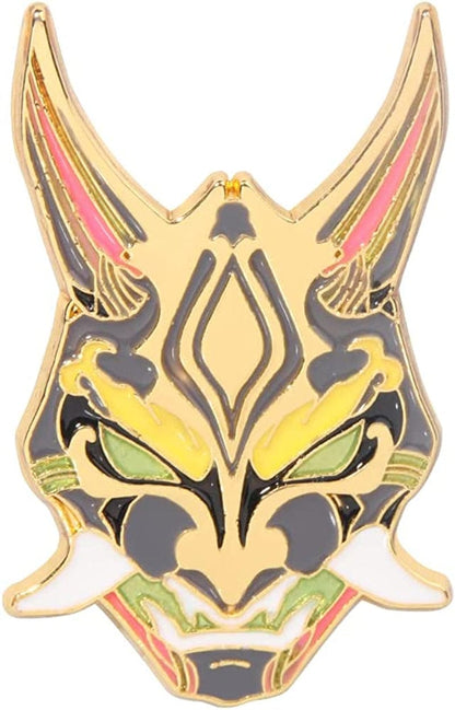Genshin Impact Hutao Brooch Pin - Hutao Characters Cosplay Enamel Brooch Lapel Pin - Gift for Fans, Women and Girls