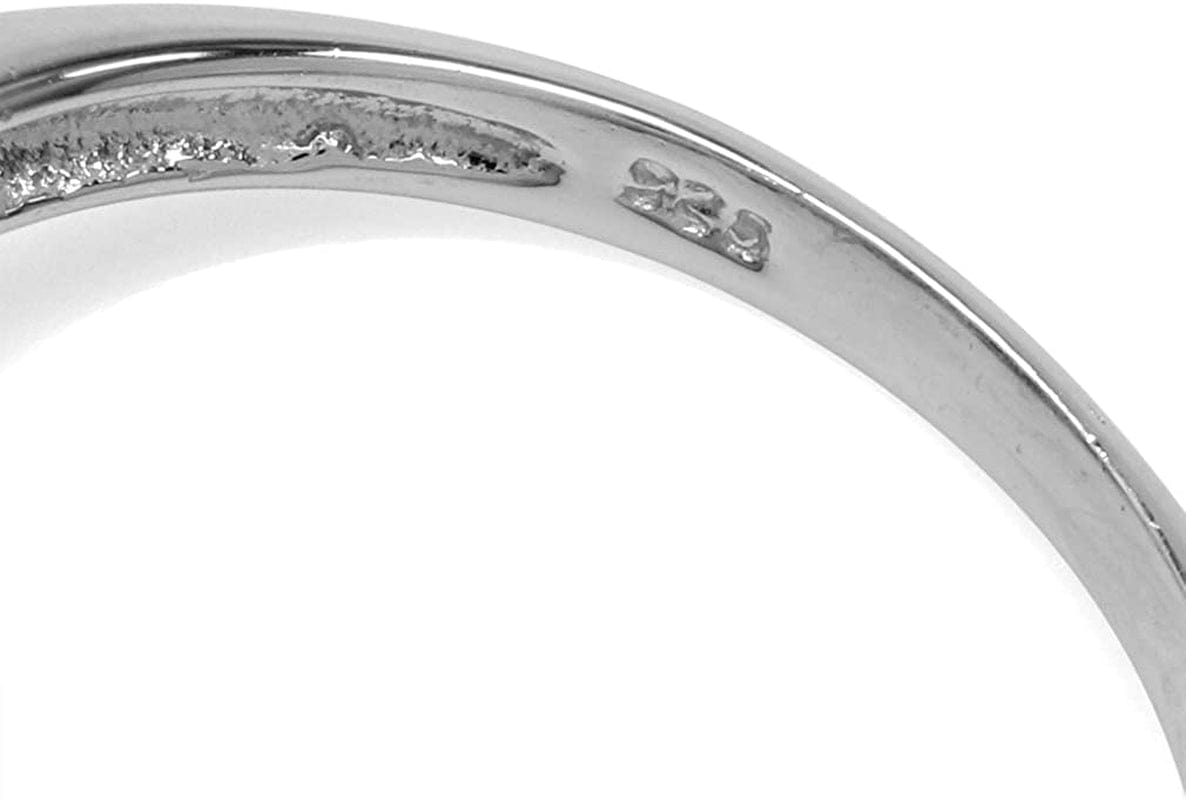 Genuine Gemstone White Gold Plated 925 Sterling Silver Flower Cluster Right Hand Ring Jewelry for Women