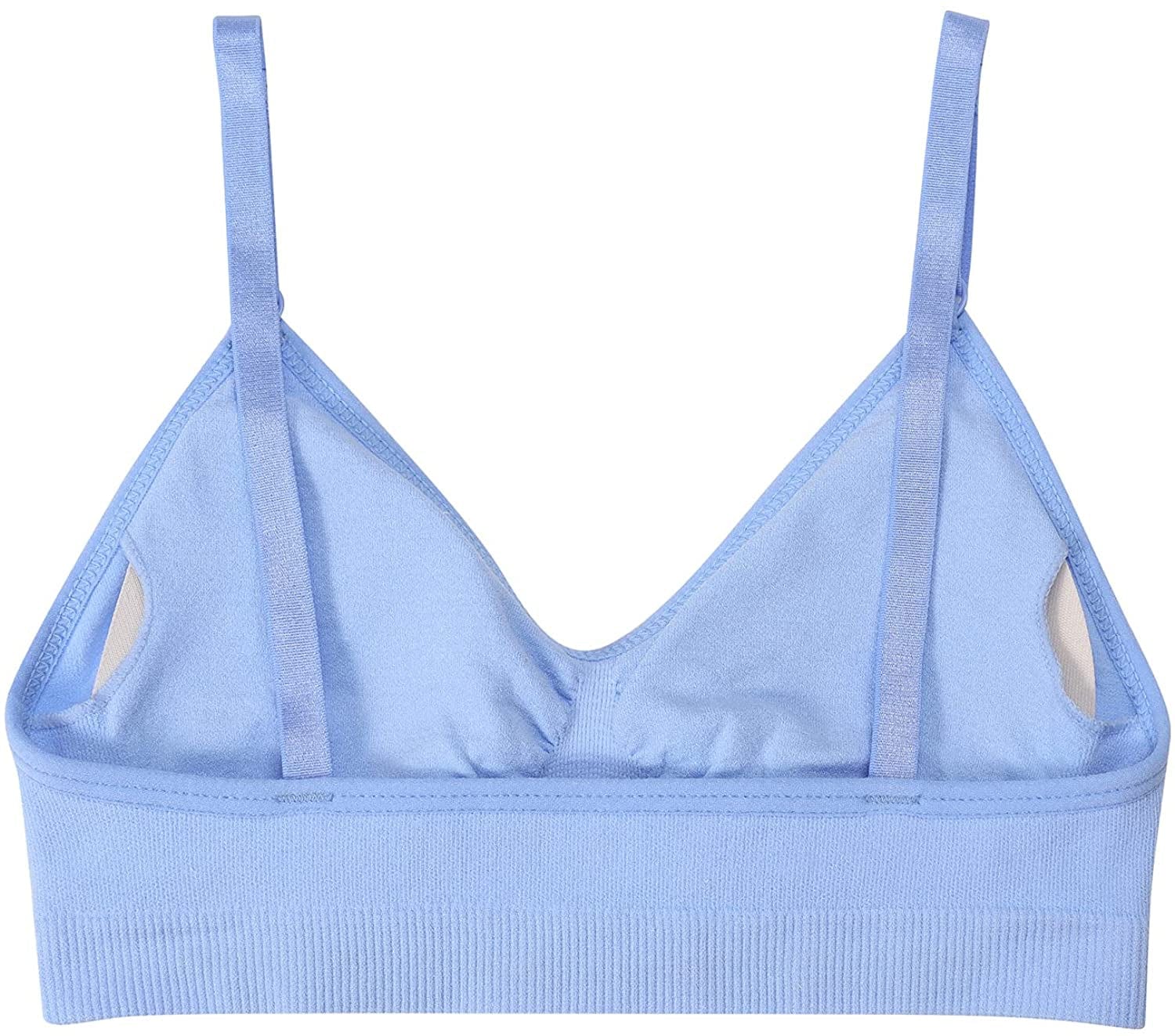 Girls Comfortable Camisole Bra with Adjustable Thin Straps - 5 Packs