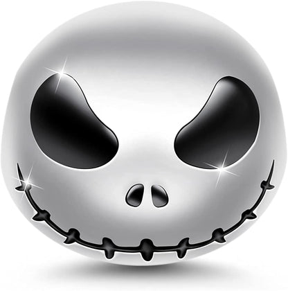 Gnoce"Jack Skull 925 Sterling Silver Skull Beads Charms for Bracelets Necklace Birthday Halloween Jewelry for Women Gift Apparel & Accessories > Jewelry > Bracelets GNOCE 1Jack  