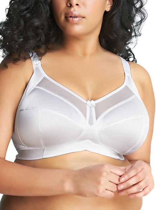 GODDESS Women'S plus Size Keira Wireless Soft Cup Bra White / 42C