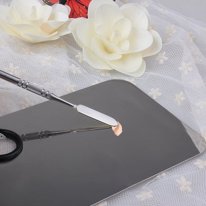 Goege Pro Stainless Steel Cosmetic Makeup Palette Spatula Tool (L5.9*W3.9 Inch) Health & Beauty > Personal Care > Cosmetics > Cosmetic Tools > Makeup Tools GOEGE   