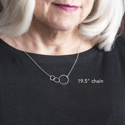 Grandma Gifts - Sterling Silver Generations Necklace, Mothers Day Gifts, Grandma Necklace, Grandma Birthday Gifts, Grandma to Be Gifts, Grandmother Gift, Gifts for Grandma, Grandma Jewelry