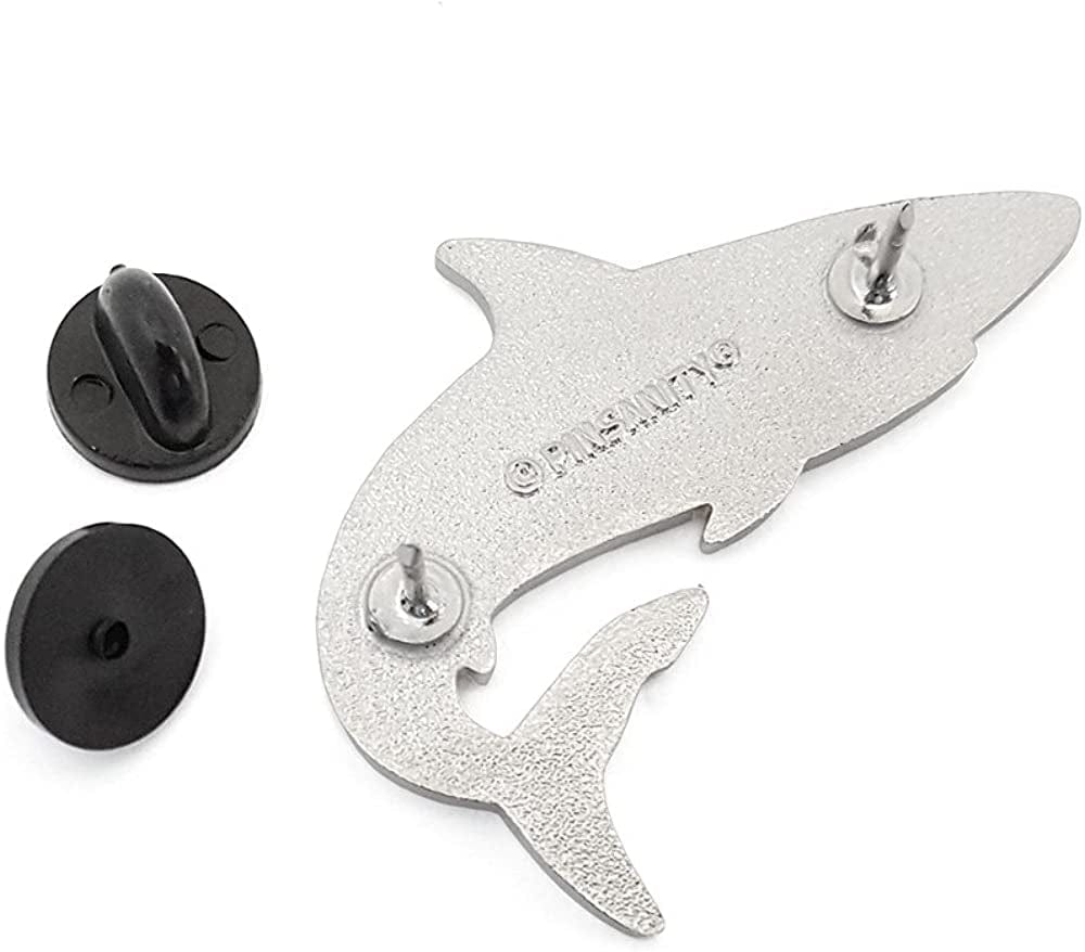 Great White Shark Enamel Lapel Pin