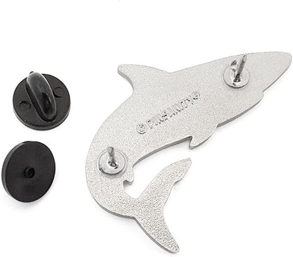Great White Shark Enamel Lapel Pin