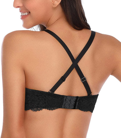 HACI Women'S Full Figure Strapless Bra Multiway Coverage Underwire plus Size Bras