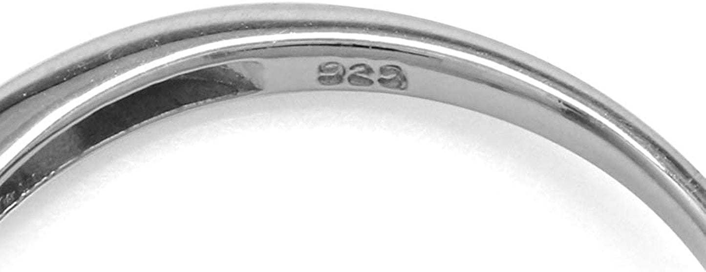 Half Bezel Set Octagon Shape White Gold Plated 925 Sterling Silver Minimalist Solitaire Birthstone Ring Jewelry for Women