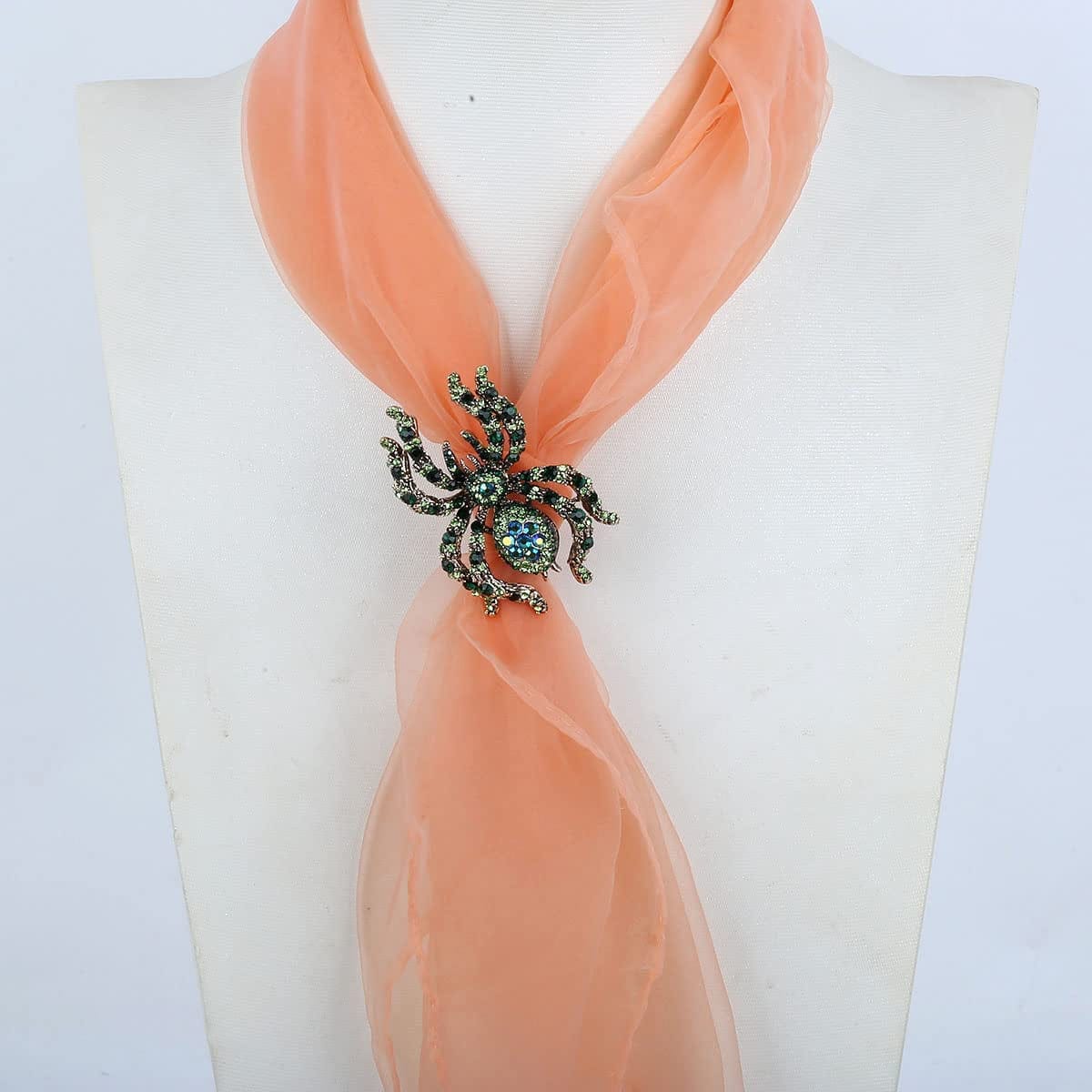 Halloween Spider Rings for Women, Stretch Rings Fit Finger 6 to 9, Halloween Rings for Women, Silk Scarf Holders