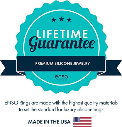 Handcrafted Classic Silicone Ring – Comfortable and Flexible Design – 6.6Mm Wide, 1.75Mm Thick