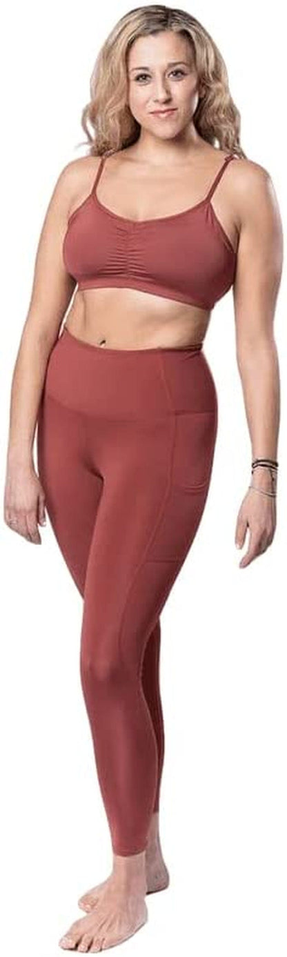 Handful Women'S Adjustable Sports Bra with Removable Pads, Versatile Workout Bra Rooted / Large
