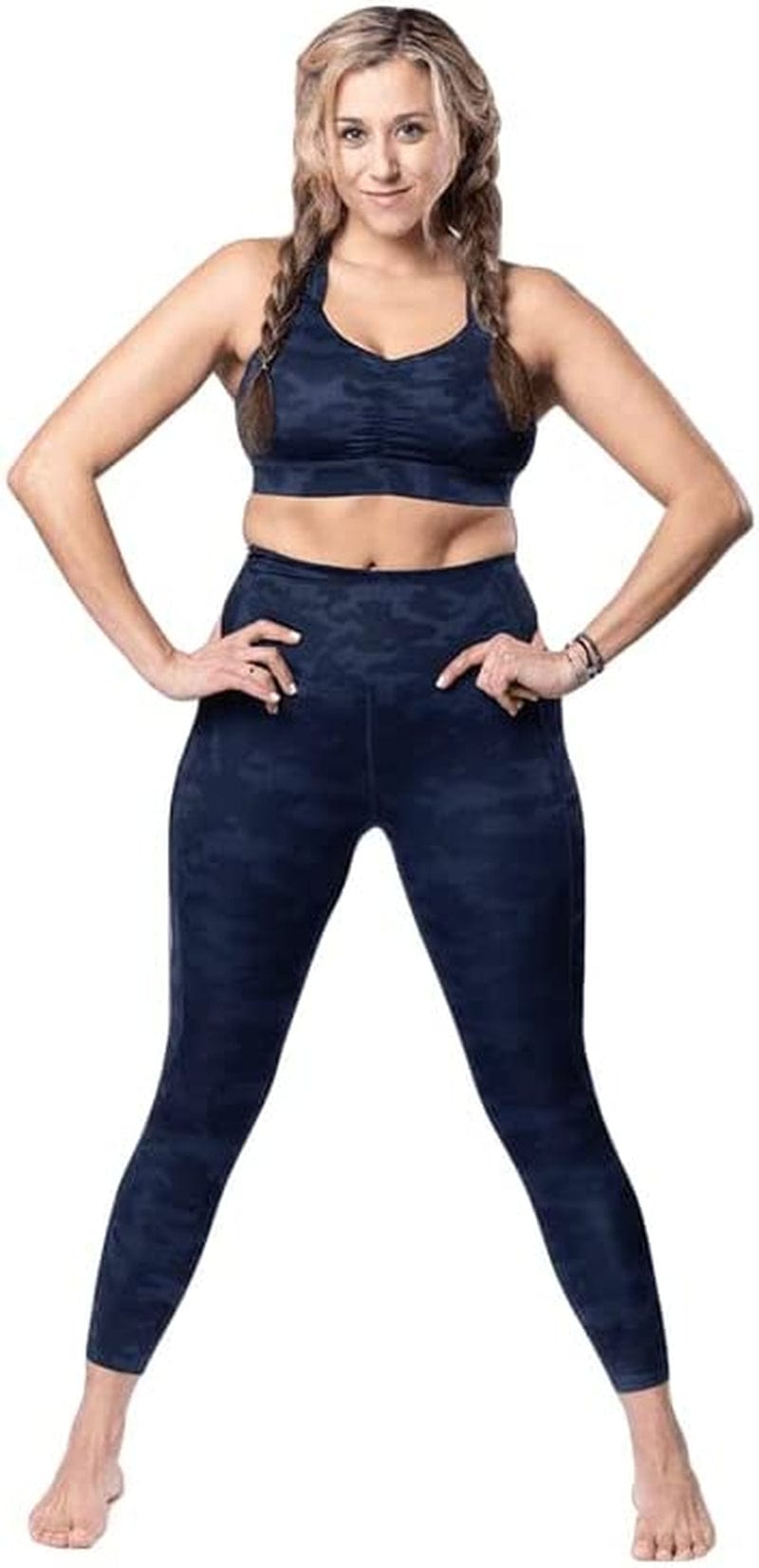 Handful Women'S Y-Back Maximum Support Racerback Sports Bra with Removable Pads, Wire Free Yoga Bra Looker / Medium