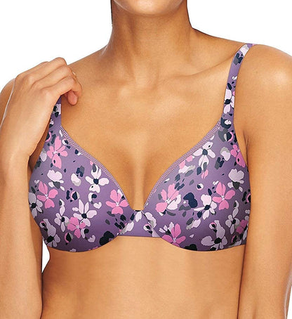 Hanes Ultimate Underwire Bra, Low-Cut T-Shirt Bra, Convertible Underwire Bra, Convertible Underwire T-Shirt Bra Painted Floral Print / Comfortable / 36B
