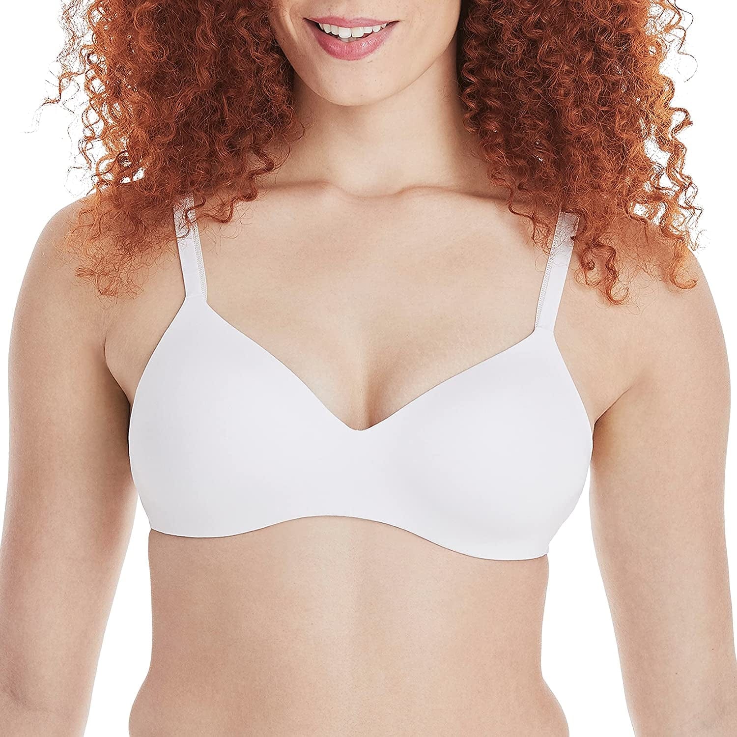 Hanes Ultimate Underwire Bra, Low-Cut T-Shirt Bra, Convertible Underwire Bra, Convertible Underwire T-Shirt Bra White / Wire-Free / 38C