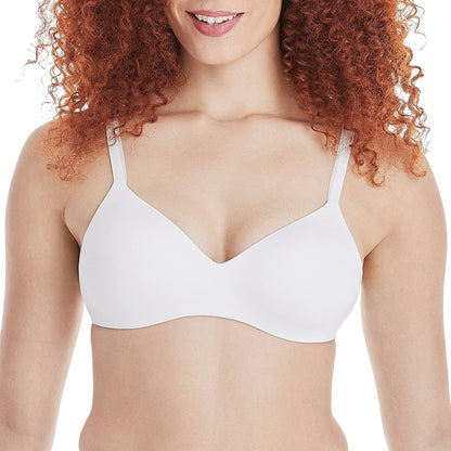 Hanes Ultimate Underwire Bra, Low-Cut T-Shirt Bra, Convertible Underwire Bra, Convertible Underwire T-Shirt Bra White / Wire-Free / 38C