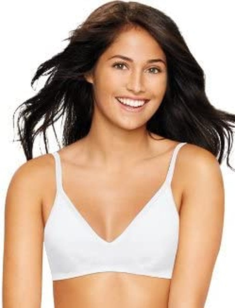 Hanes Women'S Seamless Wirefree Bra with Soft Padding and Convertible Straps