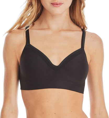 Hanes Women'S Smoothtec Comfortflex Fit Wirefree Bra MHG199 Black / Small