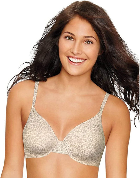 Hanes Women'S Ultimate T-Shirt Soft Foam Underwire Bra, Illusion Geo Print, 38D