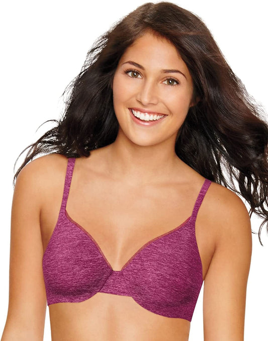 Hanes Women'S Ultimate T-Shirt Soft Foam Underwire, Fresh Berry Heather, 36B