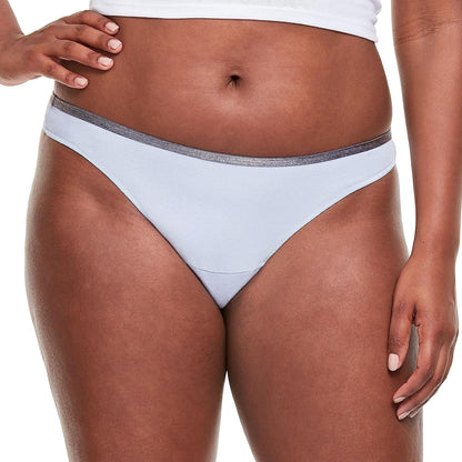 Hanes Womens Cotton Stretch Panties, Moisture-Wicking Cotton Underwear, 10-Pack (Colors May Vary)