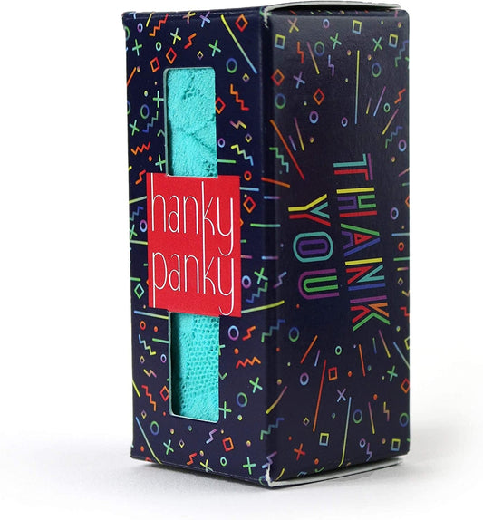 Hanky Panky, Boxed Occassions, Low Rise Thong, One Size Fits 2-12 Bright Aqua Blue / One Size