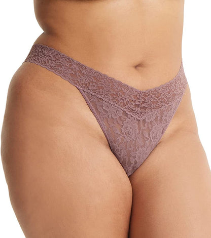 Hanky Panky, plus Size Original Rise Thong, One Size (14-24) Artichoke Heart / One Size Plus