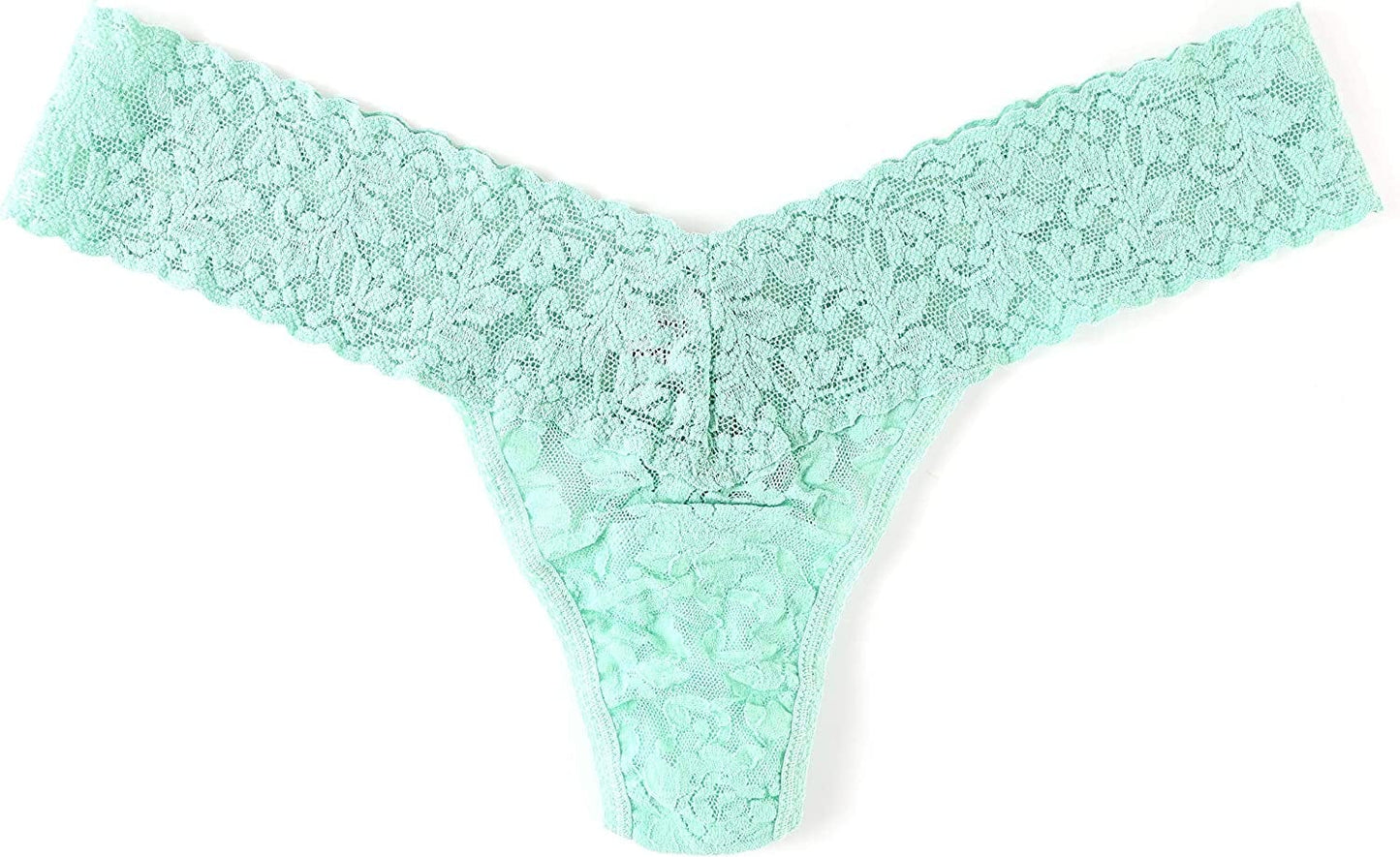 Hanky Panky Women'S Signature Lace Low Rise Thong Mint Sprig Green